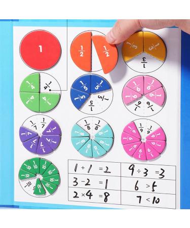 Buy Fractional Calculation Material Magnets | Montessori Magnetic Fraction Puzzle for Kids | Educational Math Learning Aids - Buy Online on SooperMarket.com