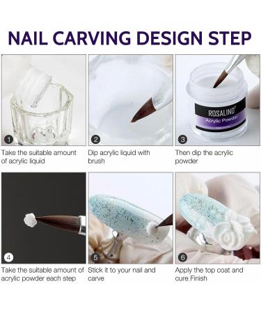 TBeautfave Pink Acrylic Powder Acrylic Powder and Liquid Set Polymer For Acrylic Nail Extension Carving Acrylic Nail Kit Acrylic Nail Brush Nail Art Starter Kit For Nail Art Salon Home DIY - Buy Online on SooperMarket.com