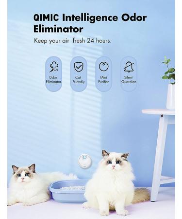 Qimic Cat Litter Deodorizer - Rechargeable Dust-Free Odor Eliminator for Litter Box, Shoe Box, and Kitchen - Buy Online on SooperMarket.com