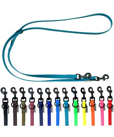 Biothane Dogeline Black Hook adjustable for small dogs / large dogs 2m / 2.40m / 2.80m / 3.50m / 5m (petrol 3.50m x 9mm) 3.50m x 9mm petrol