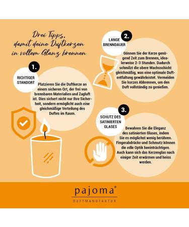 Pajoma Orange Fragrance Candle - 120g Satin Glass 25-Hour Burn Time Premium Gift Packaging - Buy Online on SooperMarket.com