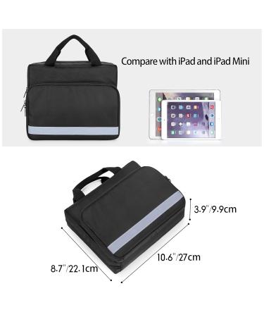 Trunab Padded Stethoscope Case Small First Aid Kit Bag Empty Hold Two Stethoscopes Compatible with 3M Littmann/MDF/ADC Ideal for Home Car Camping and Hiking Balck Black - Buy Online on SooperMarket.com