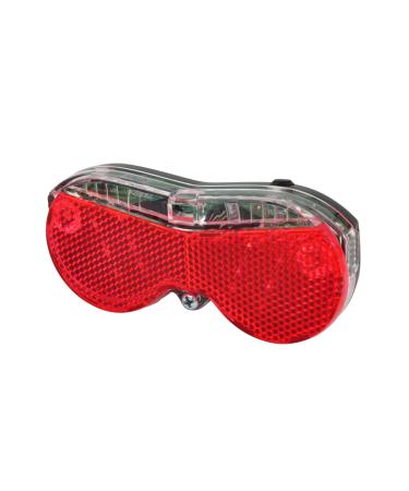 Fischer battery LED rear light for luggage carrier with integrated reflector orange single