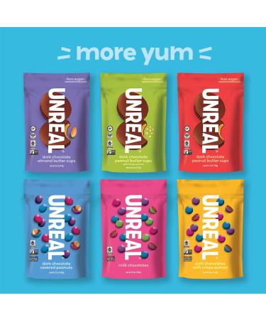 UNREAL Dark Chocolate Coconut Bars - 3g Sugar, Vegan, Gluten Free, Non-GMO - Family Pack 9.5oz (1 Pack) - Buy Online on SooperMarket.com