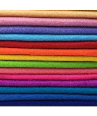 Flic-Flac 28pcs 12x8 inches 1.4mm Thick Soft Felt Fabric Sheet Assorted Colors DIY Craft Sewing Squares Pack - Buy Online on SooperMarket.com