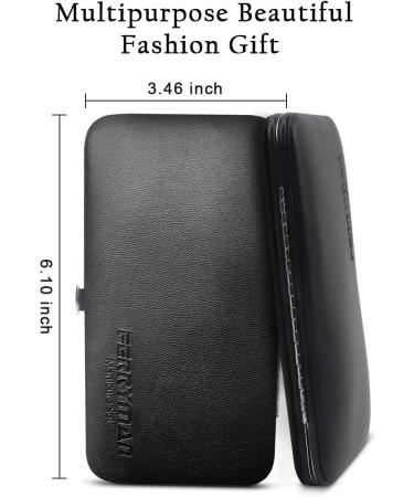 Maincure Set MOMSIV Professional 12Pcs Stainless Steel Nail Clippers Set Pedicure Kit Grooming Tools with PU Leather Case for Girls and Women Gift Black - Buy Online on SooperMarket.com