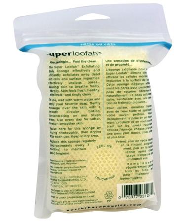 Earth Therapeutics Super Loofah Body Sponge - Exfoliating Bath Essential - Buy Online on SooperMarket.com