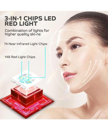 Hottoerak Red Light for Face upgrade 850nm Near-Infrared Light & 660nm Red Light Professional Red Light Lamp at Home Gray - Buy Online on SooperMarket.com