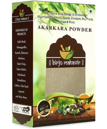 AOZA BIRJU MAHAVIR Akarkara Powder - Anacyclus Pyrethrum Pellitory Root Powder Natural 100 Gram (BMPL-520) - Buy Online on SooperMarket.com