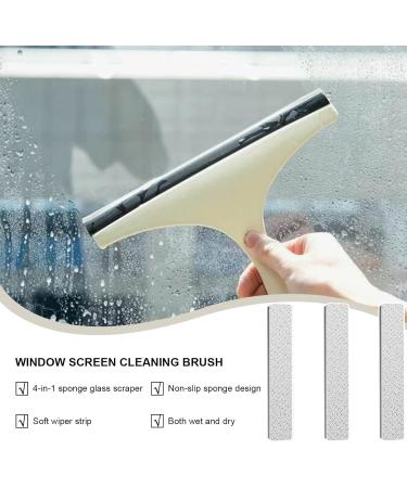 Neamou Window Screen Cleaner Brush - 4-in-1 Cleaning Brush For Window Screen - Wet And Dry Dual-Use Household Screen Cleaner Tool For Screen Sofa Wall Cleaning Sponge Refill Pack 3 Pieces - Buy Online on SooperMarket.com