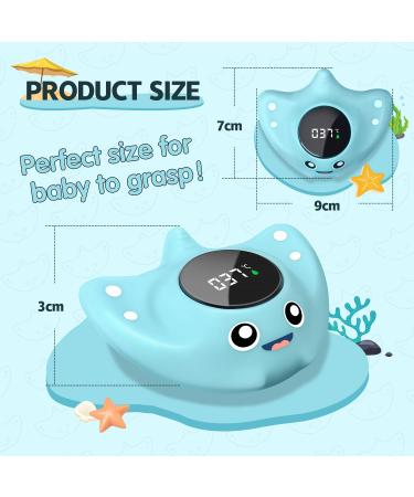 BabyElf Newborn Baby Digital Water Thermometer - Blue Fish Manta Ray - Buy Online on SooperMarket.com