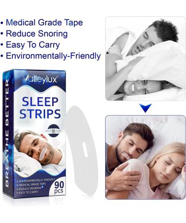 Moulis 90Pcs Sleep Strip Mouth Tape for Improved Nighttime Sleeping and Instant Snoring Relief - Buy Online on SooperMarket.com