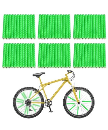 72 pieces of spoke reflectors bike spoke reflectors set 360 visibility reflectors bike reflectors bike reflector spokes bike accessories simple assembly green