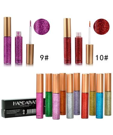 DekRion Blue Glitter Eyeliner - Long-Lasting Waterproof Liquid Eyeliner for Eye Makeup - Buy Online on SooperMarket.com