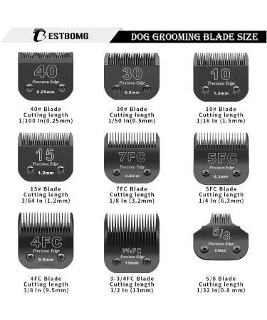 Replacement Knife for Dog Care | Compatible with Heiniger Moser Max45 Andis & Wahl A5 | 3F 1/2 inch (13 mm) 2 Pieces Black - Buy Online on SooperMarket.com