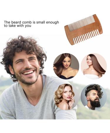 Men's Sandalwood Beard Comb - Anti-Static Moustache & Labour Comb - Buy Online on SooperMarket.com