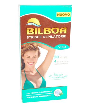 Depilatory strips depilatorie visage al menthol 1 pack of 20 strips