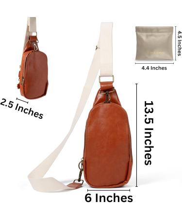 Higton Original Crossbody Diaper Bag - Small Compact & Organized - Ivory Strap - Auburn - Ideal for International Shipping - Buy Online on SooperMarket.com
