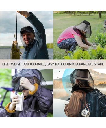 DOKLY 6 Pack Mosquito Head Net (Large Size) Black Head Net Mesh Face Neck Netting from Insect Bug Bee Mosquito Gnats for Outdoor Fishing Hiking Gardening(Black + Grey) - Buy Online on SooperMarket.com