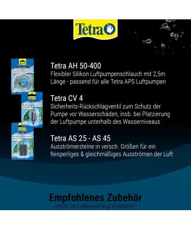 Tetra APS 400 Aquarium Air Pump - Quiet Diaphragm Pump for 250-600 L Aquariums - International Shipping Available - Buy Online on SooperMarket.com