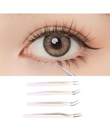 DIY Eyelash Appliances Tool Set - Premium Eyelash Tweezers Stainless Steel Scissors & Cluster Tweezers for Extensions - Enhance Your Beauty! - Buy Online on SooperMarket.com