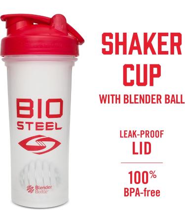 BioSteel Sports Drink Blue Raspberry (16.7 Fl Oz 12-Pack) + Shaker Cup with Wire Whisk (24 Oz) Drink + Shaker Cup 24 Ounce Blue Raspberry 500 ml (Pack of 12) - Buy Online on SooperMarket.com