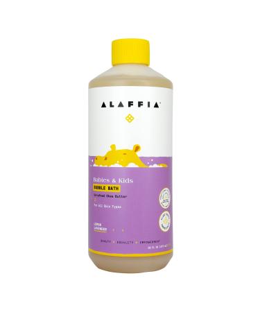 Alaffia Babies and Kids Bubble Bath, Gentle Bath Essentials for Delicate Skin, Plant-Based Formula That is Paraben & Sulfate-Free, Vegan, Calming with Long-Lasting Bubbles, Lemon Lavender 16 Fl Oz Lemon Lavender 16 Fl Oz (Pack of 1)