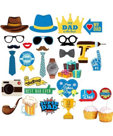 Neamou Dad Cupcake Toppers | Cake Cupcake Decorations - Cupcake Picks Cake Toppers Ake Cupcake Decorations Birthday Party Cake Decorations Toppers Picks - Buy Online on SooperMarket.com
