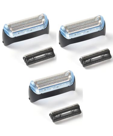 Nicfaky 3Pcs Electric Mesh Durable Foil Head Parts for 10B/20B Model 180 190 170 1775 1735