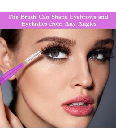 50-Piece Eyebrow Brush Set | 5 Colors Portable Eyebrow Laminating & Eyelash Comb Tools - Perfect for Eyelash Extensions & Lifting - Buy Online on SooperMarket.com