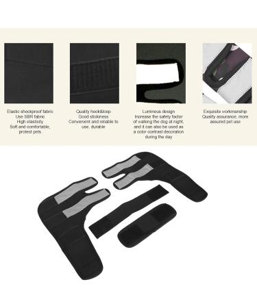 Dog Leg Brace Stability Pet Elbow Brace Convenient Steady for Pet Elbow Pad Puppy Dog(Black M) - Buy Online on SooperMarket.com