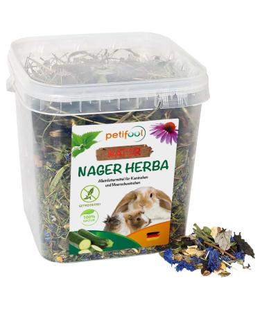 Petifool rodent Herba 430g - Sole feed for rodents - rodent food for rabbits and guinea pigs - without artificial additives - 100% nature - species -appropriate feed
