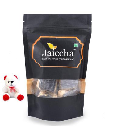 Jaiccha Ghasitaram Valentine Gifts - Valentine Sweets Marie Crunchy Dryfruit Bites in a Black Pouch and a Teddy