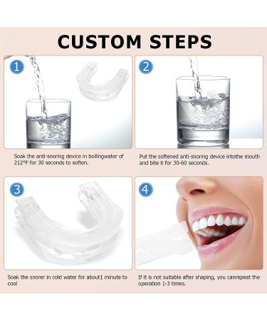 Original Anti-Snoring Mouthpiece - Stop Snoring with Comfort and Adjustable Fit - White - Buy Online on SooperMarket.com