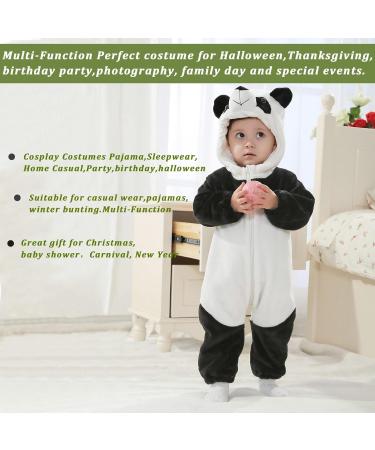 Doladola Baby Panda Hooded Romper | Toddler's Animal Onesie Jumpsuit 18-24 Months - Buy Online on SooperMarket.com