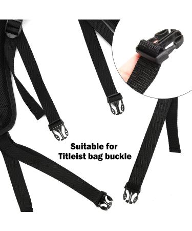 Black Quick Side Release Plastic Buckle Golf Bag Shoulder Straps | Adjustable and Durable - Buy Online on SooperMarket.com