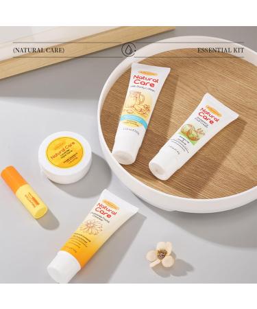 Natural Essence Skin Care Set - Daily Moisturizing Essentials | Beeswax Lip Balm Coconut Foot Cream Milk Lotion Chamomile Cleanser Lavender Salve | International Shipping - Buy Online on SooperMarket.com