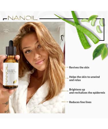 Aloe & White Tea Face Serum 50ml - Nourishing Revitalizing Age-Defying Skincare for Glowing Skin - Shop Internationally - Buy Online on SooperMarket.com