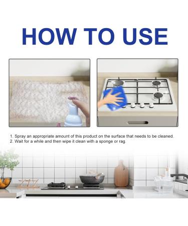 All-Purpose Kitchen Cleaning Foam Japanese Multi-Purpose Cleaning Spray Kitchen Oil Stain Cleaning Foam Multi-Purpose Oil Stain Removal Cleaning Spray Multi-Purpose Foam Cleaner - Buy Online on SooperMarket.com