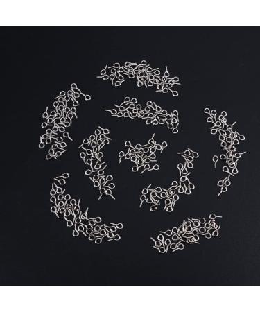 ROSENICE 500pcs Screw Eye Pin Mini Eye Hooks for Jewelry Making Crafting