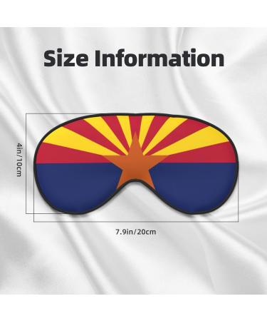 Arizona Flag Soft Sleep Eye Mask | Breathable Travel Eye Patch for Women | Perfect Relaxation Gift - Buy Online on SooperMarket.com