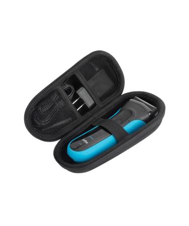 Yinke Case for Braun Series 3/ Series 5/ Series 7/ Series 9 3040s 3010S 5018s 5140s 7058cc 9460cc Electric Razor Shaver Hard Travel Protective Case Extra Room for Accessories and Charger Black