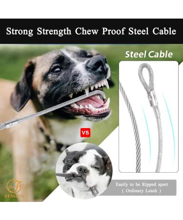 Waterproof Dog Leash - Chew Proof Tie-Out & Training Leash (10m Black) - Durable & Reliable for International Shipping - Buy Online on SooperMarket.com