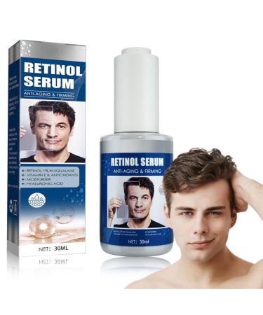 TBeautfave Retinol Serum for Men High Strength Anti-Aging Serum with Hyaluronic Acid Retinol Moisturiser Serum Face Serum for Fine Line and Wrinkles Skin Repair Serums Skincare