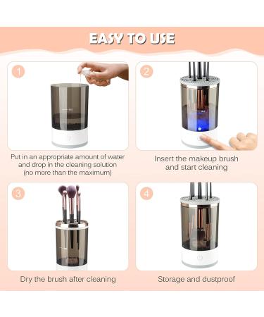 Electric Makeup Brush Cleaner Machine with Clean Mat - Ultimate Cosmetic Tool for Beauty Makeup Brushes - Ideal Gift for Women/Girls - Buy Online on SooperMarket.com