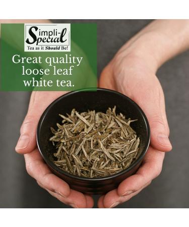 Pai Mu Tan White Loose Leaf Tea by Simpli-Special - 50g Resealable Pouch for Hot or Iced Tea - Buy Online on SooperMarket.com