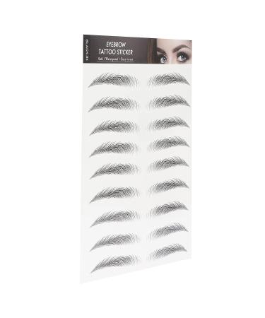 Long Lasting Waterproof Eyebrow Tattoo Sticker for Women - BLACK-05 - Buy Online on SooperMarket.com