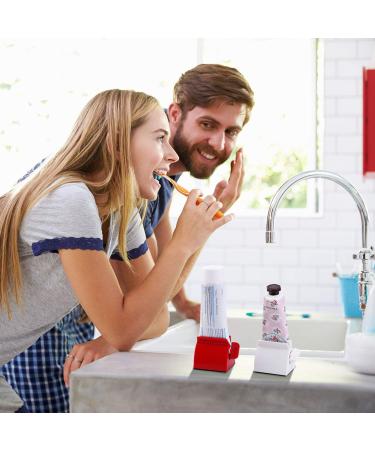 2PCS Toothpaste Squeezer Rolling Toothpaste Tube Dispenser Holder Stand for Bathroom Style-3 - Buy Online on SooperMarket.com
