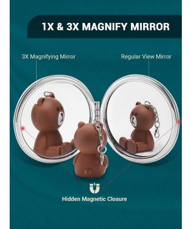 Getinbulk Compact Mirror Set - 12 Pc Round Double-Sided Magnification PU Leather in White 2.8 - Buy Online on SooperMarket.com
