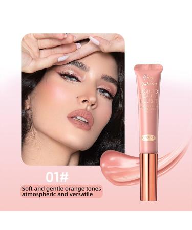 3pcs Liquid Blush Makeup Wand - Cream Blush with Cushion Applicator for Cheeks - Weightless Blendable Stick for Natural-looking Dewy Glow - Buy Online on SooperMarket.com